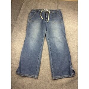 Old Navy vintage draw string Blue Wide Leg Jeans